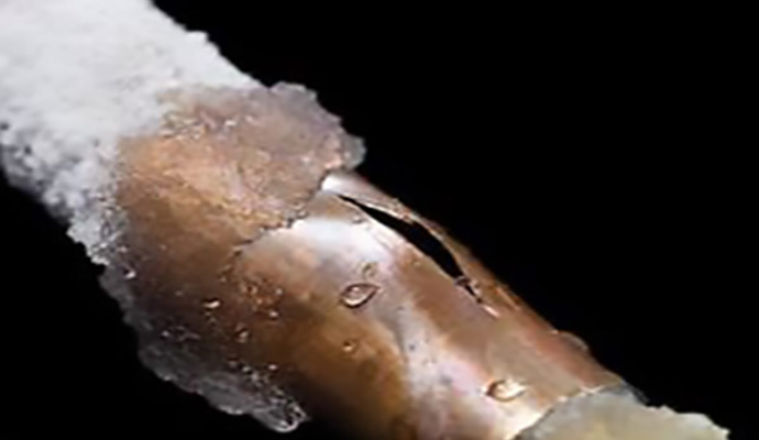 Frozen Burst Pipe
